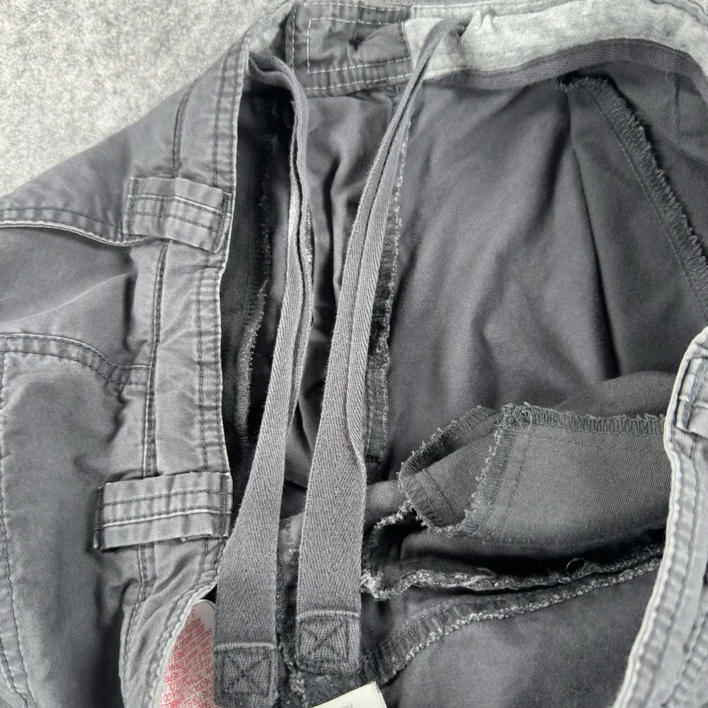Vintage Nike Pants Mens 33 Gray Sportswear Cotton Cargo Zip Pocket